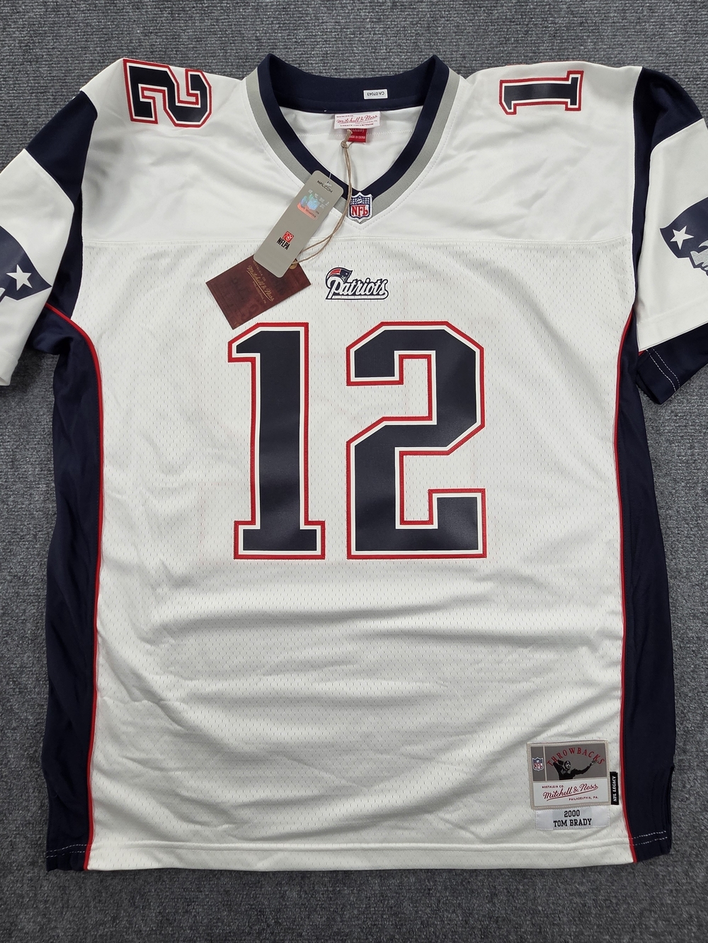 NWT Mitchell Ness Authentic Tom Brady '00 Jersey New England Patriots Sz 48 1XLB